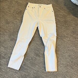 Abercrombie & Fitch white curve love high rise skinny Leg Jeans